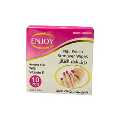 Enjoy Nail Polish Remover Wipes 10pcs