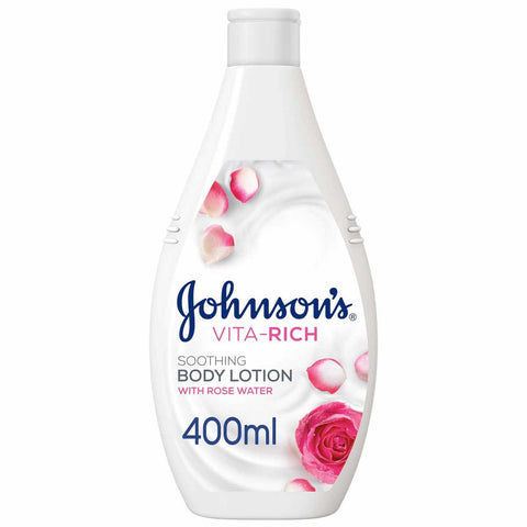 Johnson'S Vita Rich Lotion With Rose Water - 400 Ml