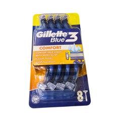 Gillette Blue3 Comfort – 8 Disposable Razors (6 + 2 Free)