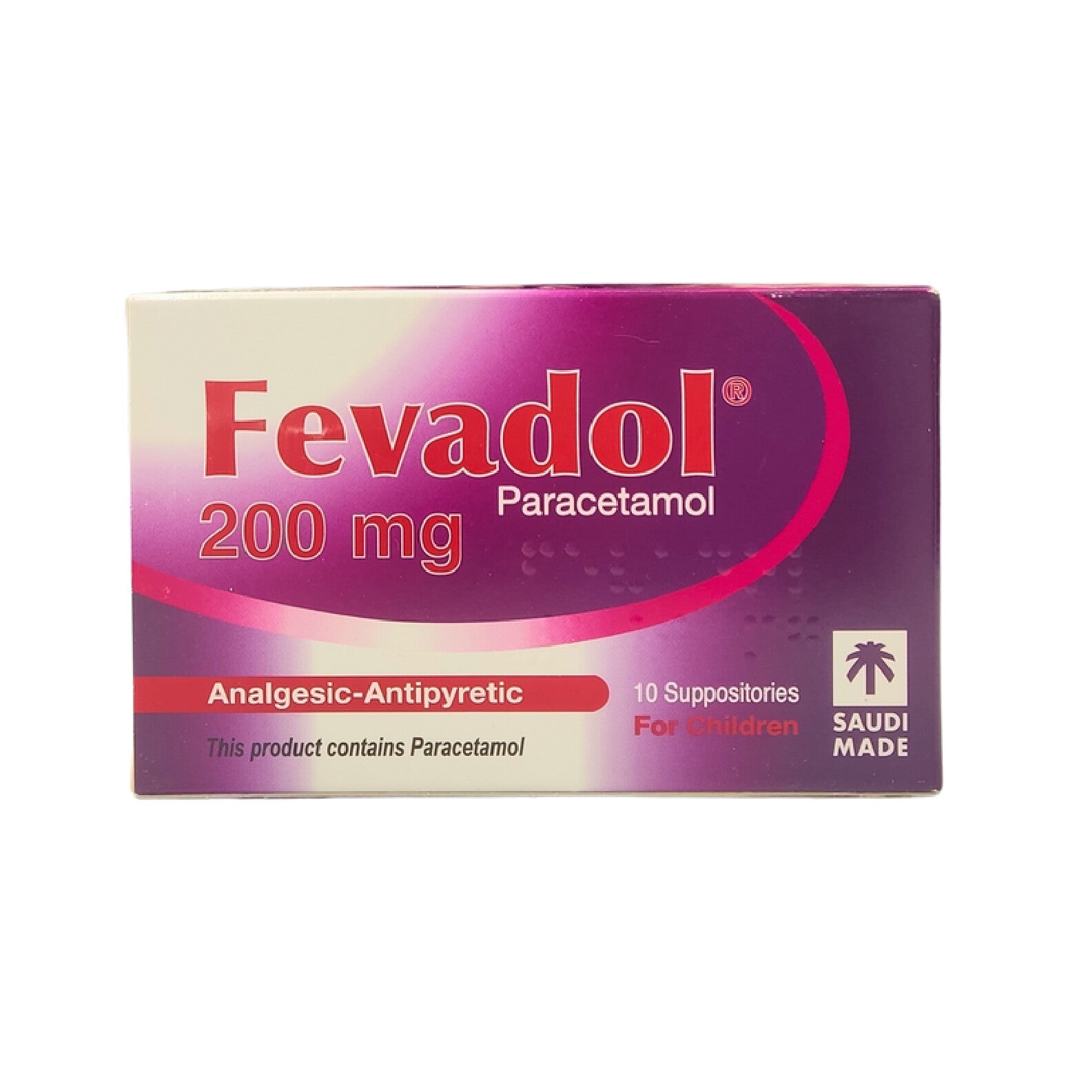 Fevadol 200MG suppository pain relief 10 Supp