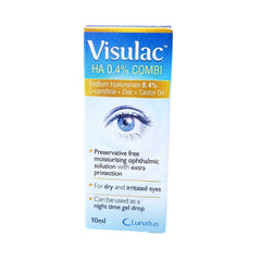 Visulac HA 0.4% Eye Drops – Intensive Eye Hydration 10ml