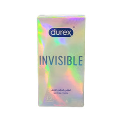 Durex Invisible Extra Thin Condoms-For Protection and Comfort-Pack Of 12