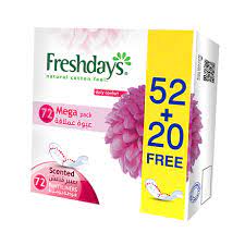 Freshdays Normal 52+20Pcs