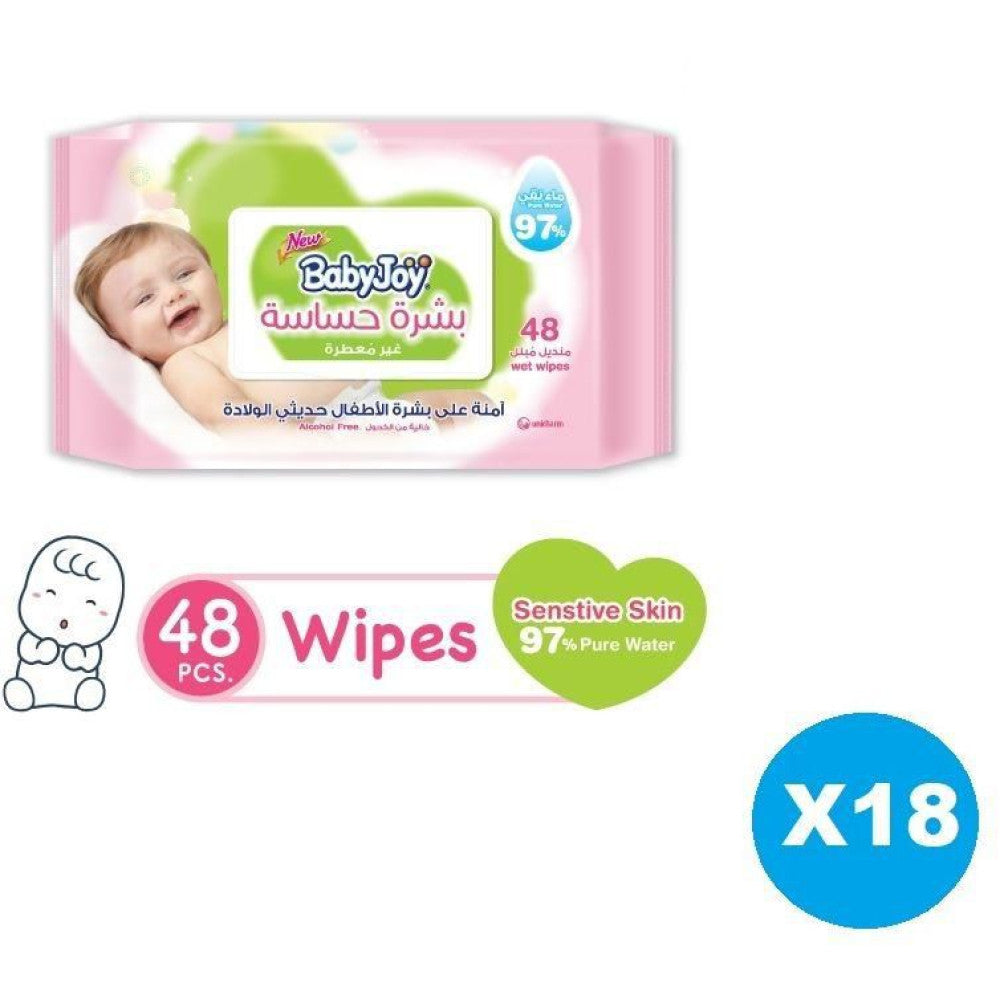 Baby Joy Wipes - 18Ãâ€â€48 Wipes