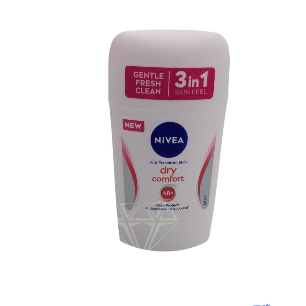 Nivea Deodorant For Women 3 In 1 Dry Comfort, Stick, 50 Ml