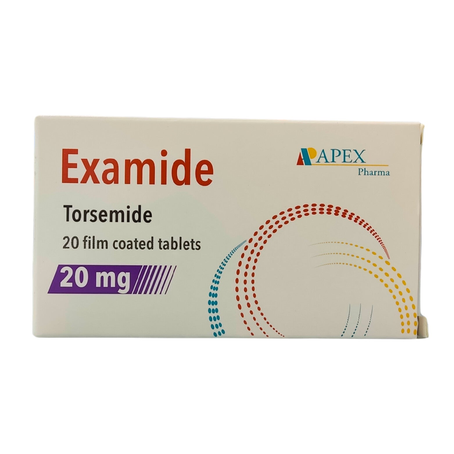 Examide Torsemide Diuretic Tablets 20mg 20 Tablets