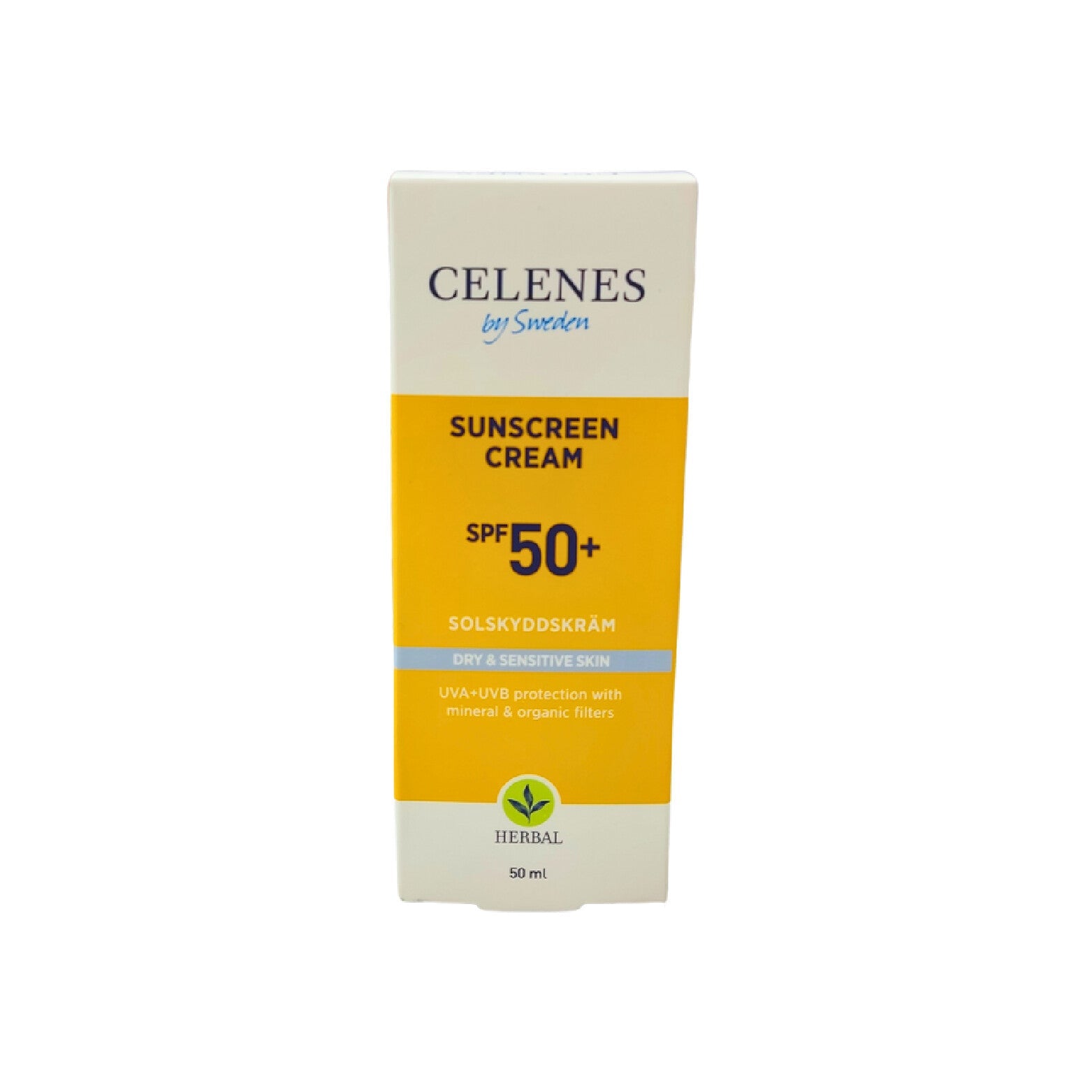 Celenes Sunscreen Cream SPF50+ – Maximum UV Protection for Dry & Sensitive Skin