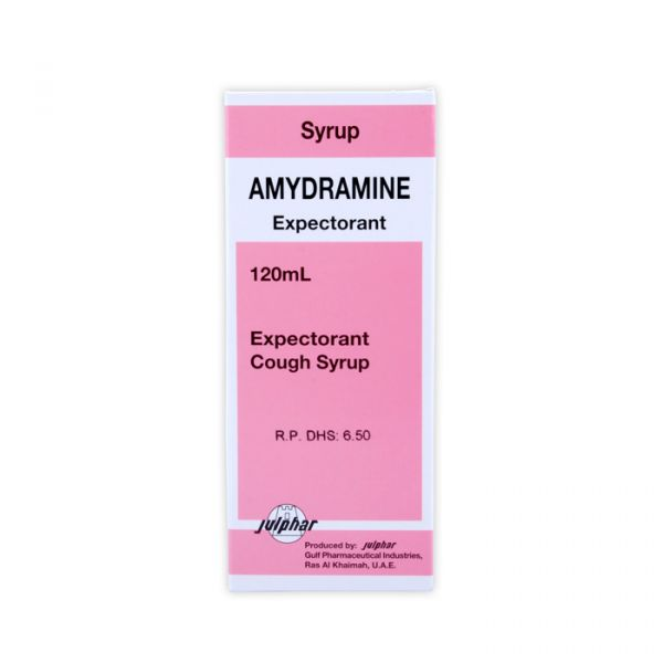Amydramine Expectorant Cough Syrup Without Sugar 120 Ml