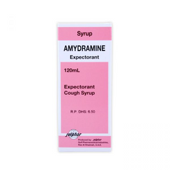 Amydramine Expectorant Cough Syrup Without Sugar 120 Ml