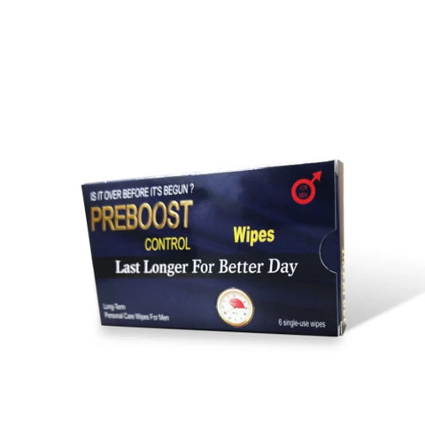 Preboost Control Wipes For Men 6P