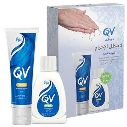 Qv Moisturizing Cream 100G + Lotion 40Ml Free