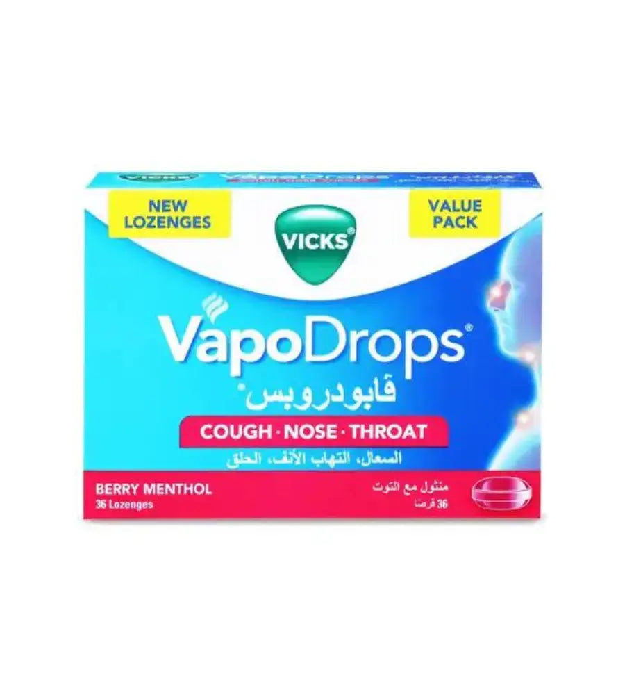 Vicks Vapodrops Menthol With Berries 36 Tablets