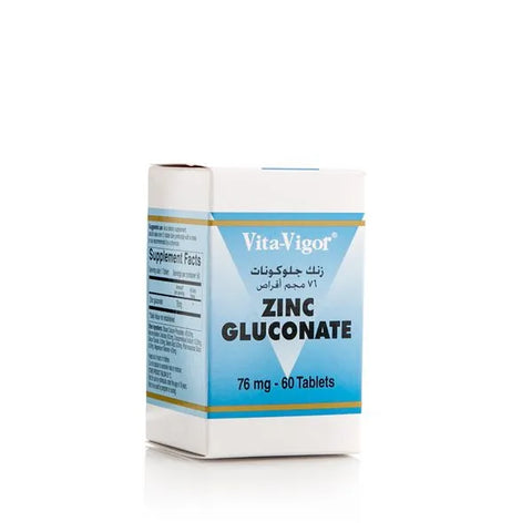 Vita Vigor Zinc Gluconate 76 Mg 30 Tablets