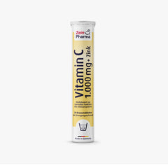 Vitamin C 1000 Mg + Zinc 10 Mg 20 Effervescent Tablets Zain Pharma