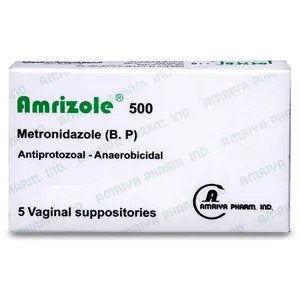 Amrizol 500Mg 5 Vaginal Supp