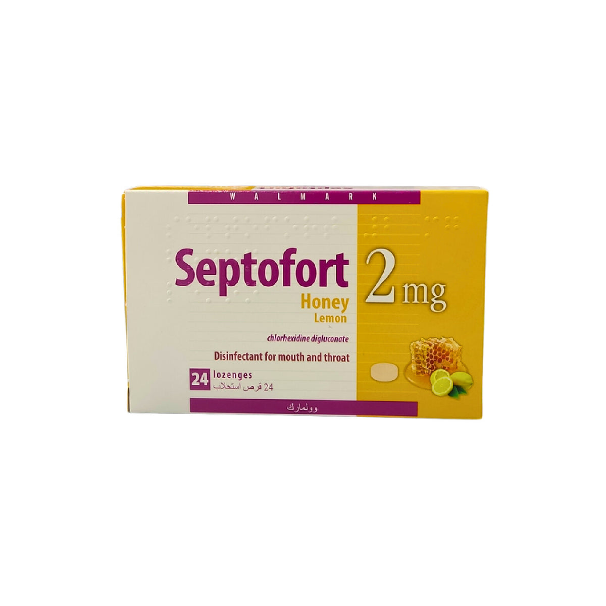 Septofort Honey and Lemon-24 Lozenges For Sore Throat Relief