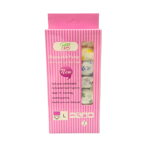 PURELIFE Disposable Panty Large 7pcs – All-Day Comfort and Protection