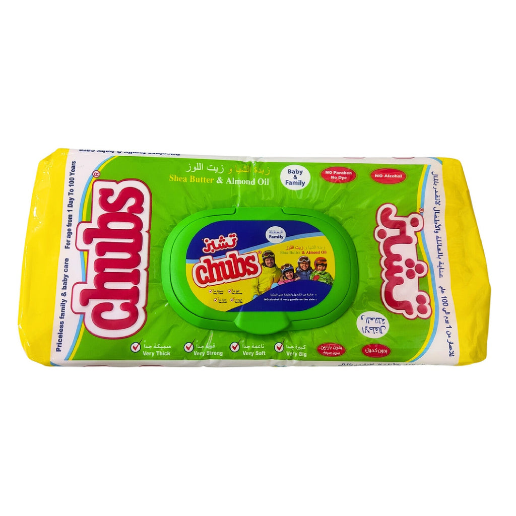 CHUBS Shea Butter & Almond Oil Baby Wipes 40 pcs