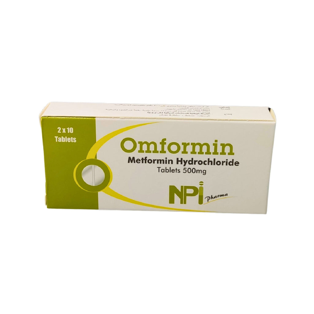 Omformin Diabetes Control Tablets 500mg 20 Tablets