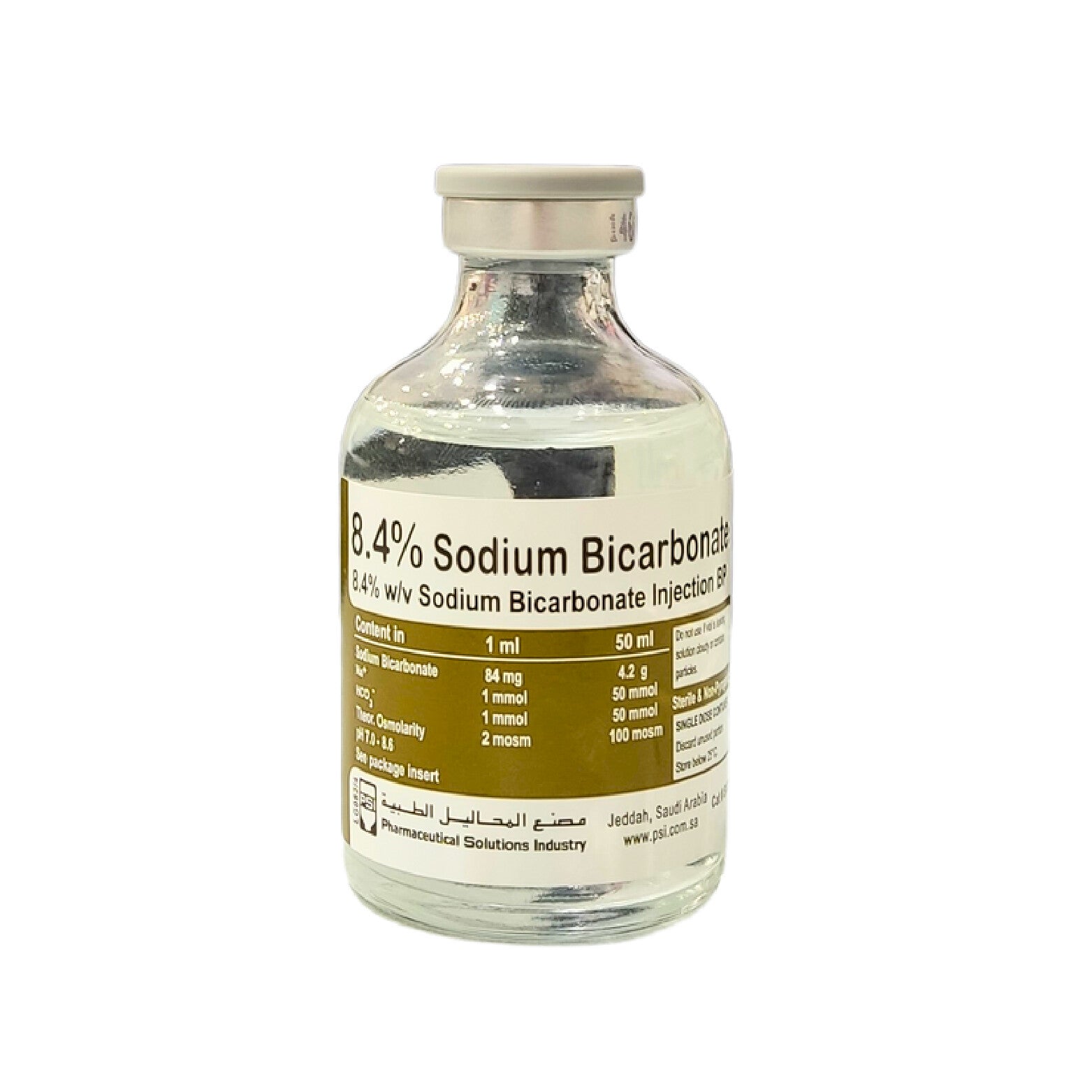Sodium Bicarbonate 8.4% Injection - 50ml