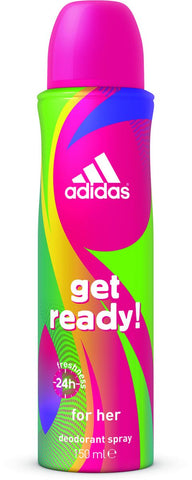 Adidas Get Ready Deodorant Spray For Women 150Ml