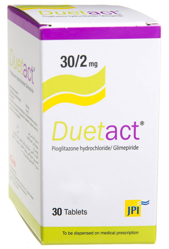 Duetact 30/2 Mg 30 Tablets