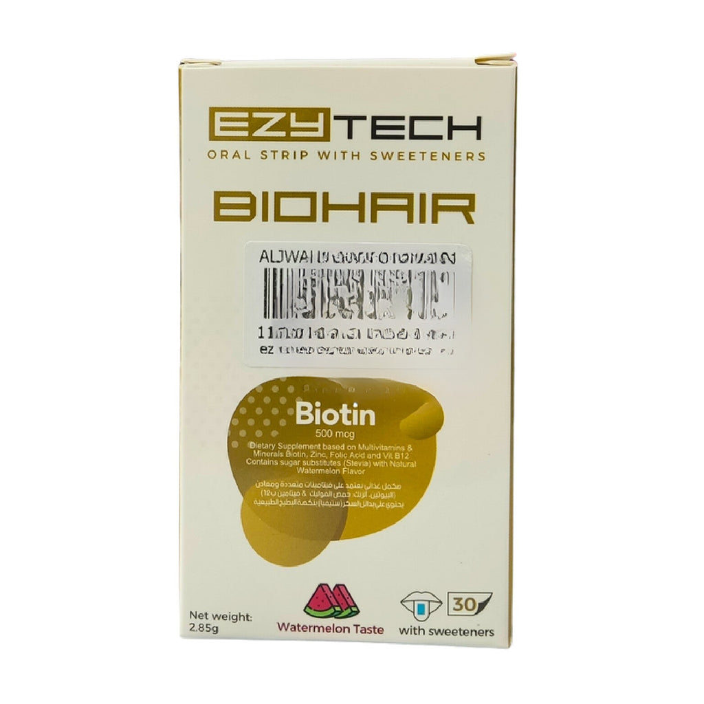 EZT Tech Biotine 500MCG hair support 30 Strips