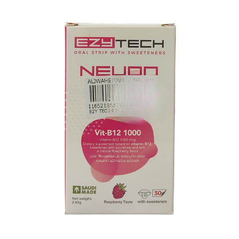 EZY Tech B12 1000MCG nerve support 30 Strips