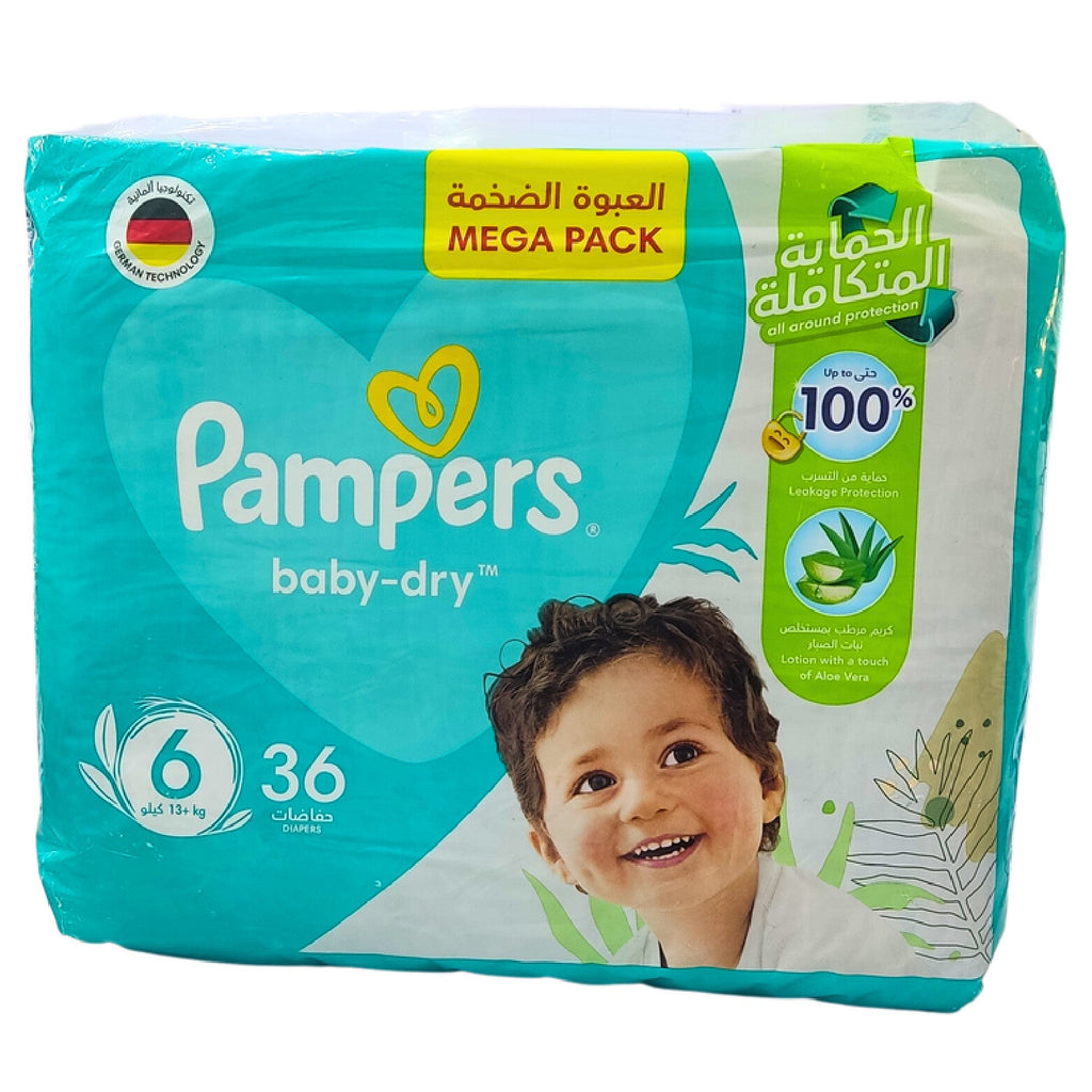 PAMPERS JUMBO SIZE 6, 36PCS