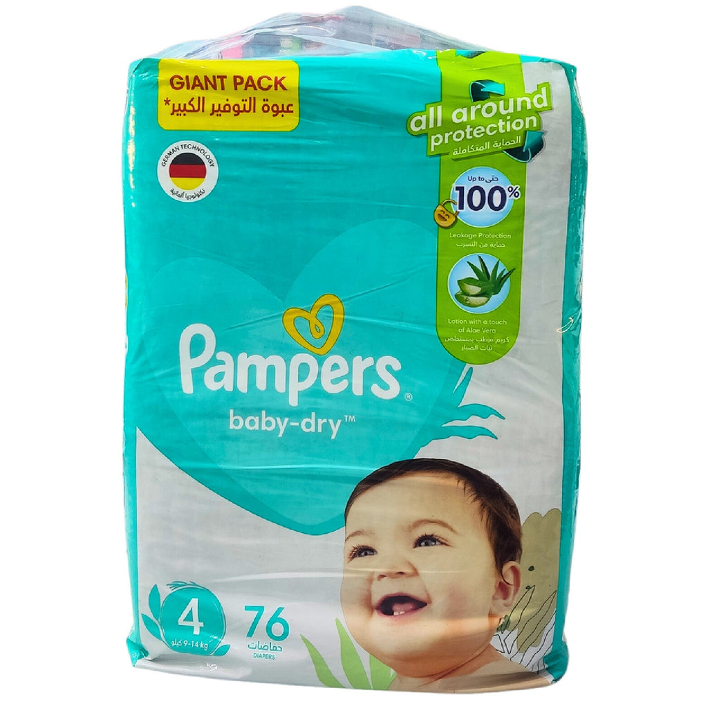 PAMPERS DAILY COMFORT MEGA 4, 76 DIAPERS