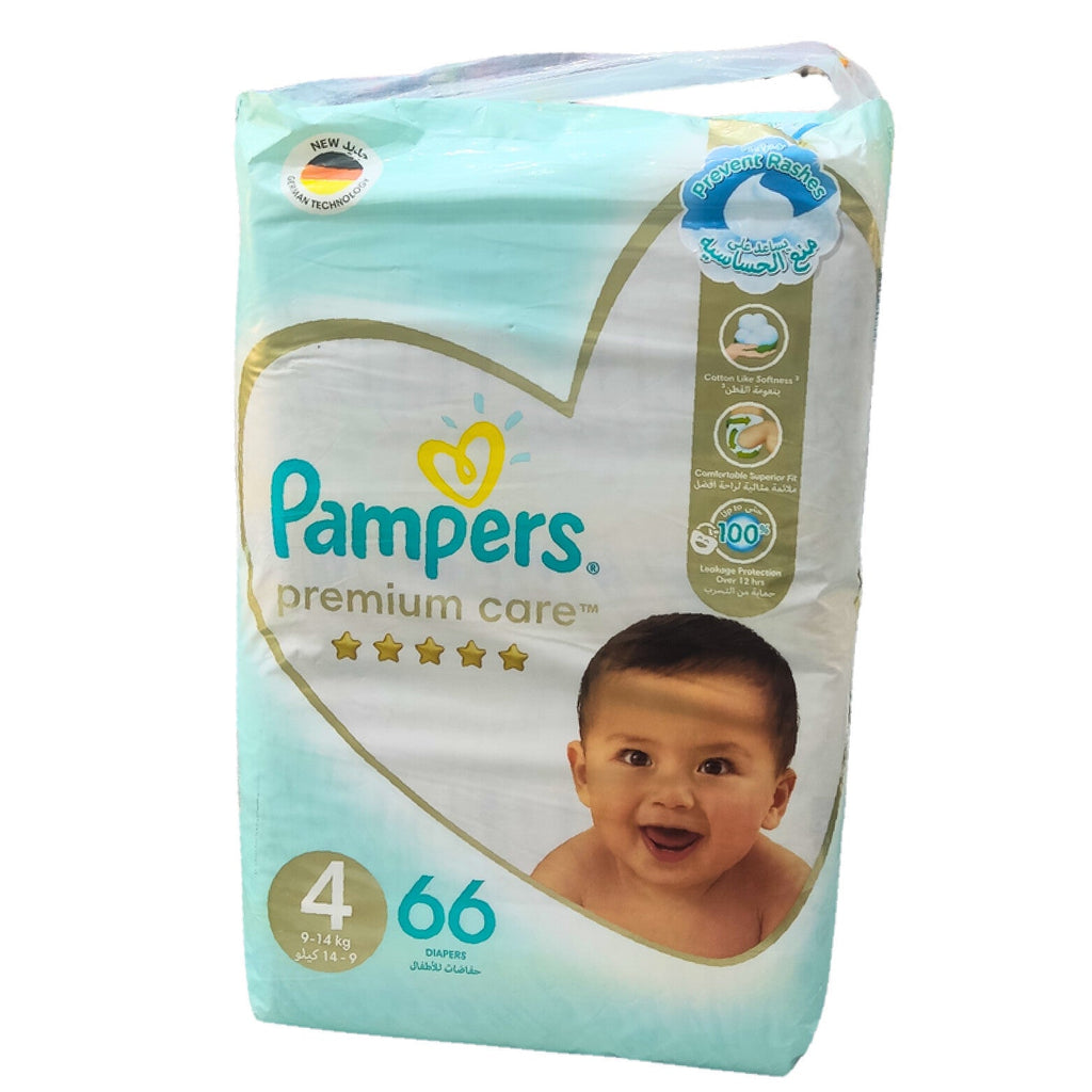 PAMPERS SIZE 4 WHITE MEGA 66PCS