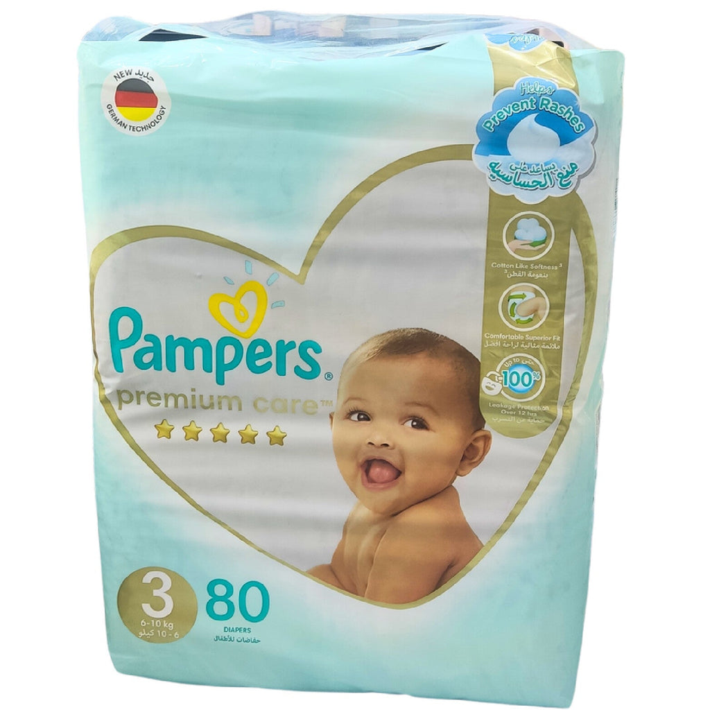 PAMPERS WHITE MEGA PACK SIZE 3, 80PCS