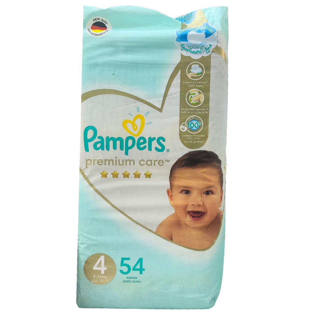 PAMPERS WHITE SIZE 4, 54 PIECES PACK