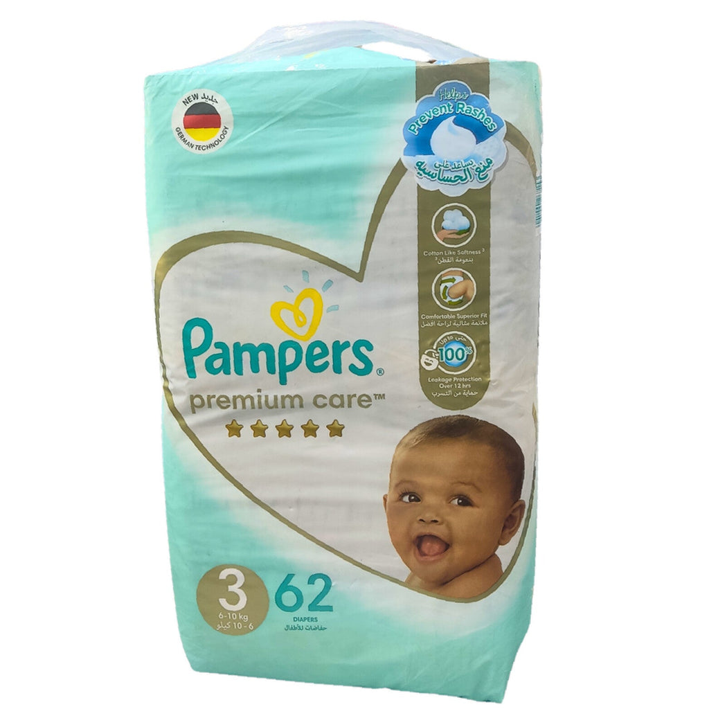 PAMPERS WHITE JUMBO PACK SIZE 3, 62PCS