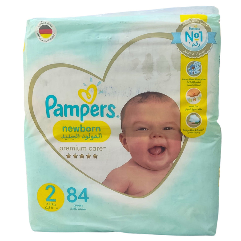 PAMPERS WHITE SIZE 2, 84PCS