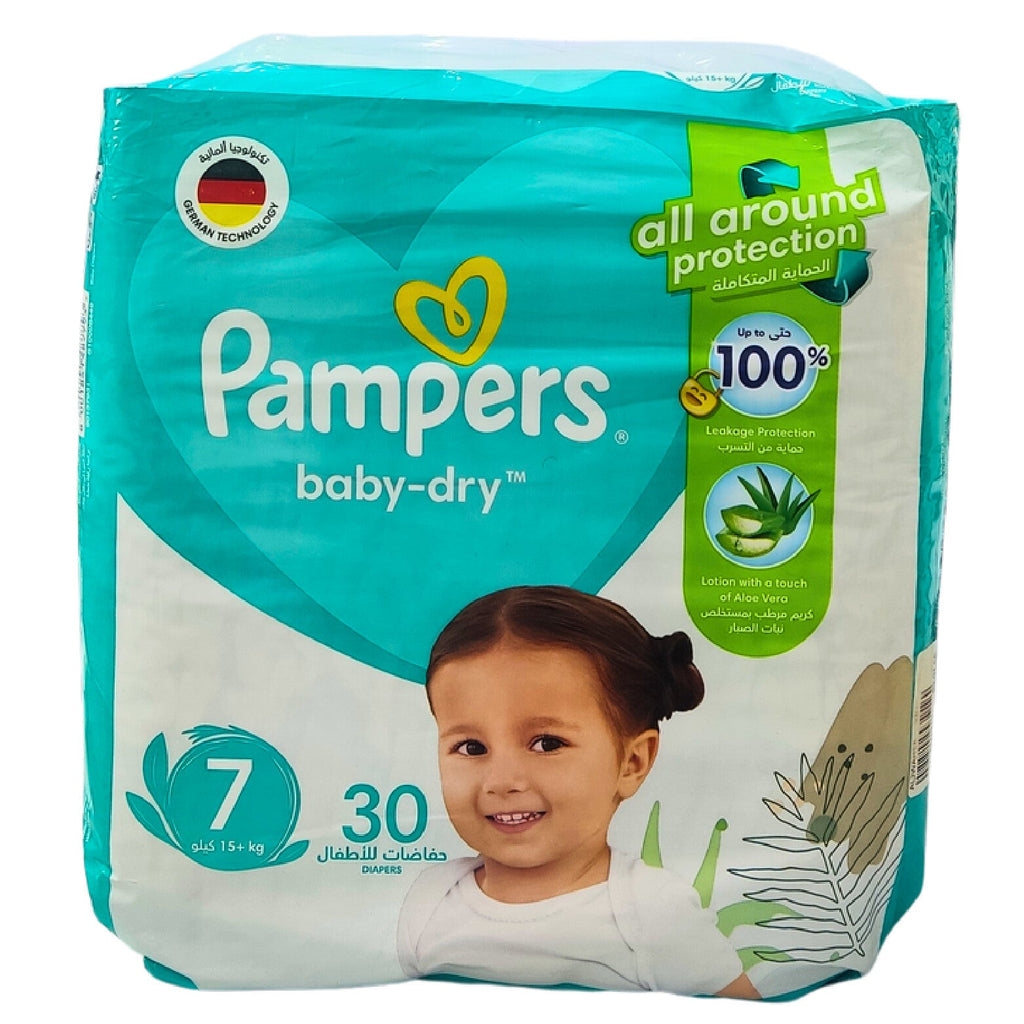PAMPERS NO 7 DAILY COMFORT, 30 DIAPERS