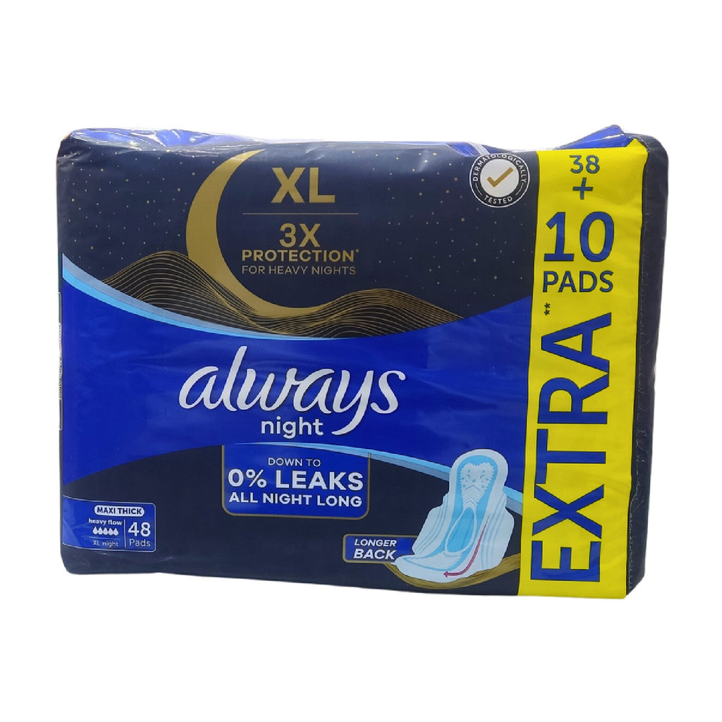 Always Night – 48 Pieces Pack for Overnight Protection
