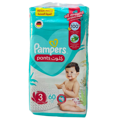 PAMPERS EASY UP CULOTTE SIZE 3 – 60PCS