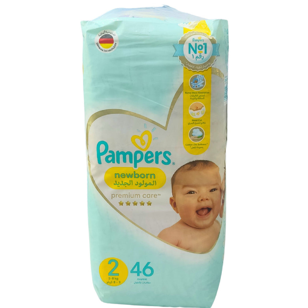 PAMPERS WHITE SIZE 2, 46PCS