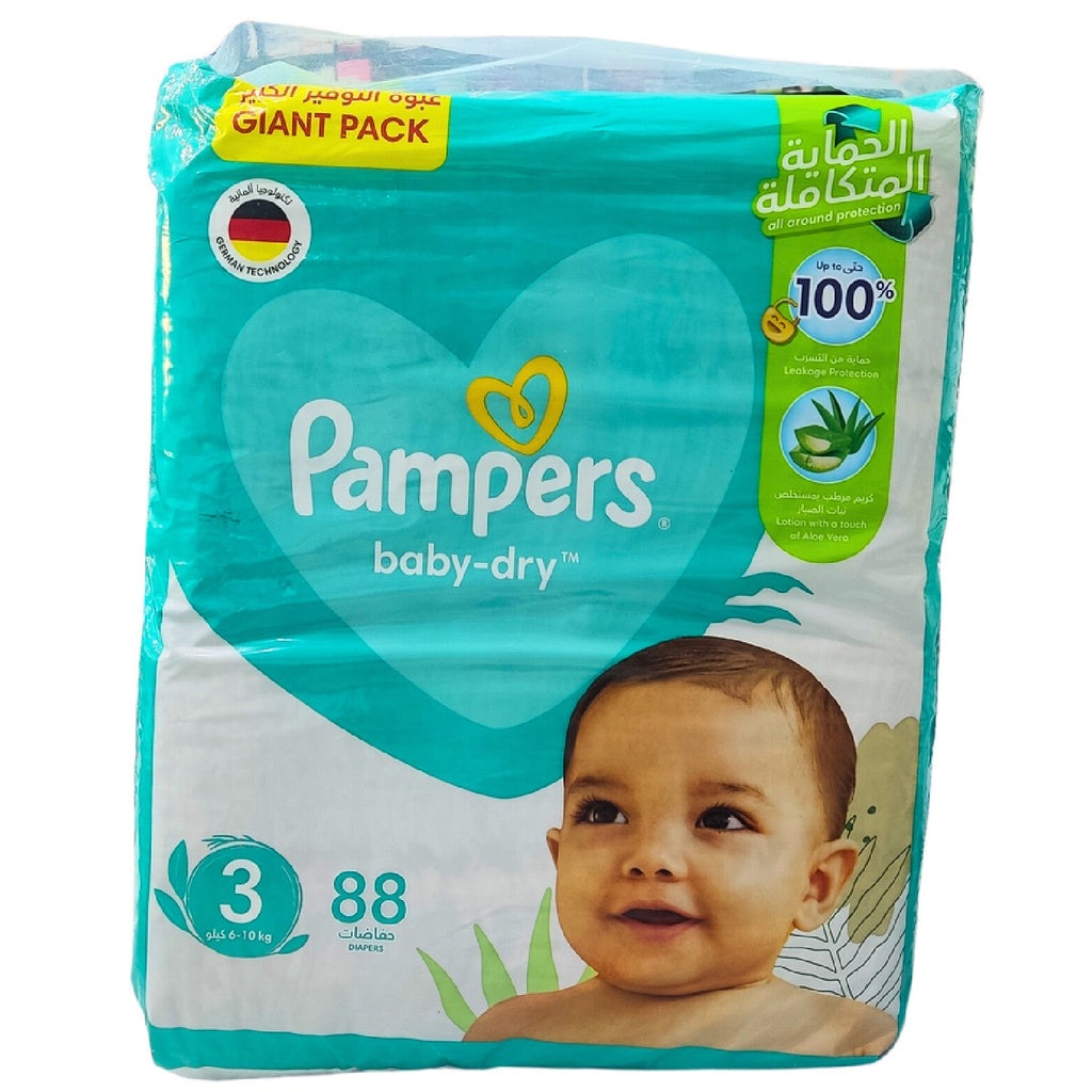 PAMPERS MEGA PACK SIZE 3, 88PCS
