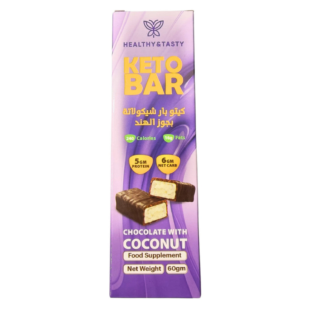 Chocolate and Coconut Keto Nutrition Bar 60G-Healthy and Tasty Choice
