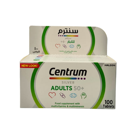 Centrum Silver Multivitamins for Adults 50+ 100 Tablets