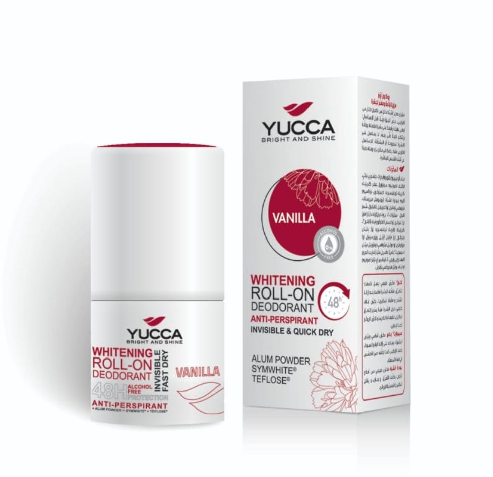 Vanilla Whitening Deodorant Roll On 60Ml Yucca