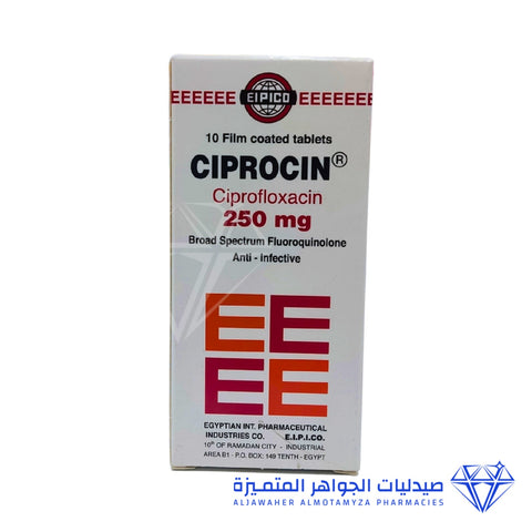 Ciprocin 250 Mg Tablet 10Pcs