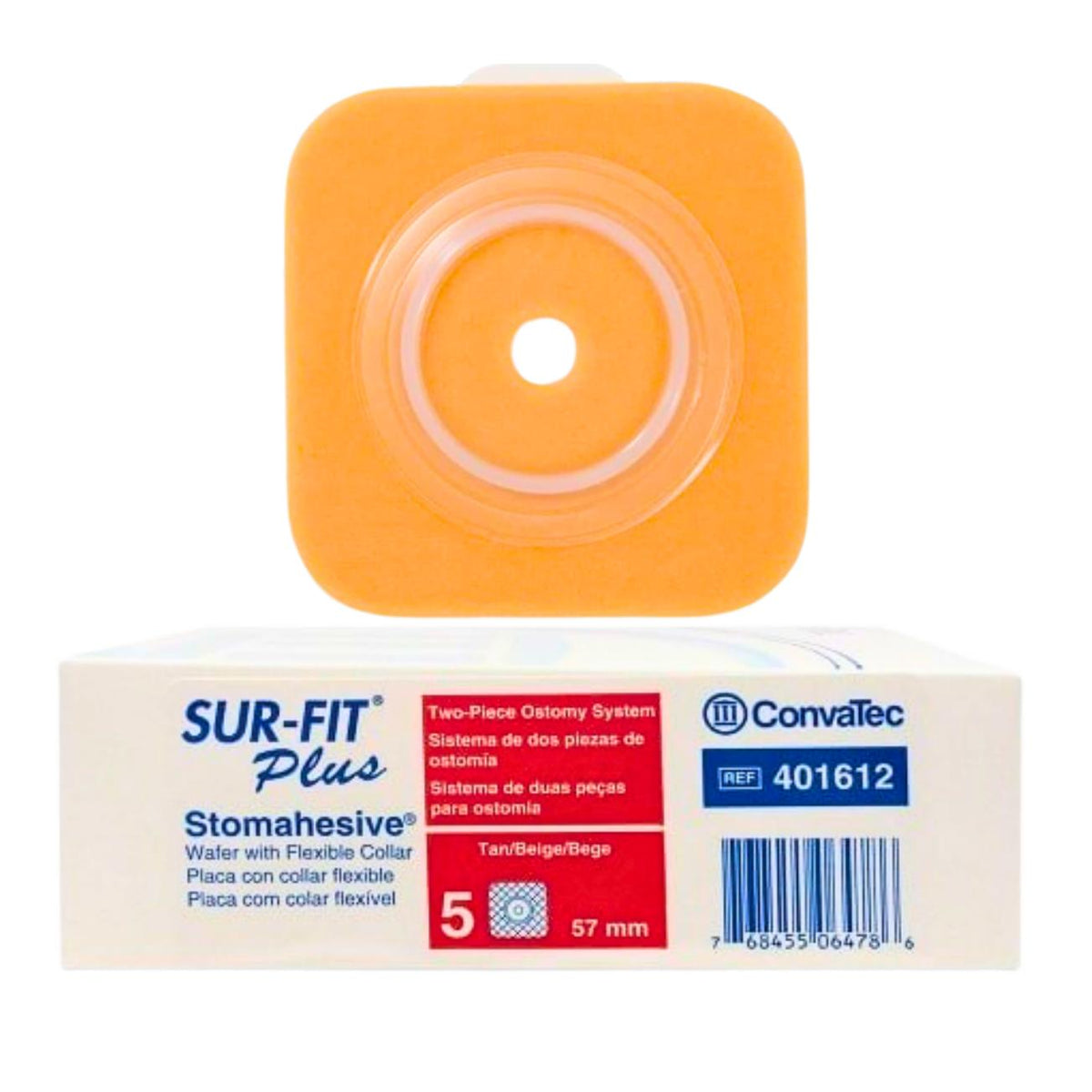 ConvaTec Natura FlexHCA Hydrocolloid Skin Barrier 57 mm Box of 10