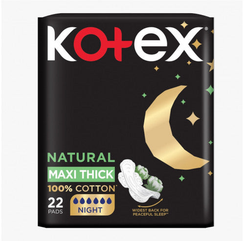 Natural Maxi Thick Kotex-Night 22Pads