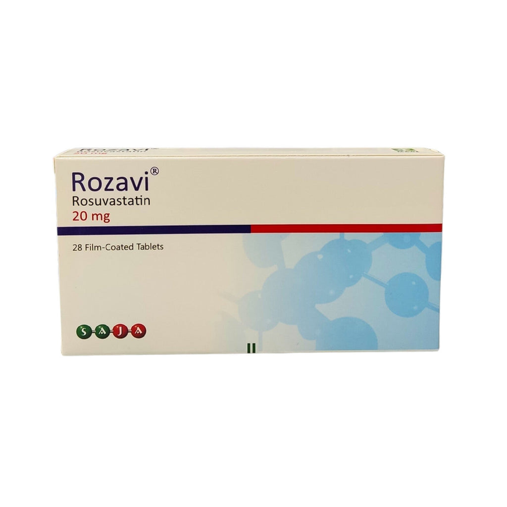 Rosavi Cholesterol Lowering Tablets 20mg 28 Tablets