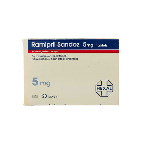 Ramipril Blood Pressure Tablets 5mg 20 Tablets