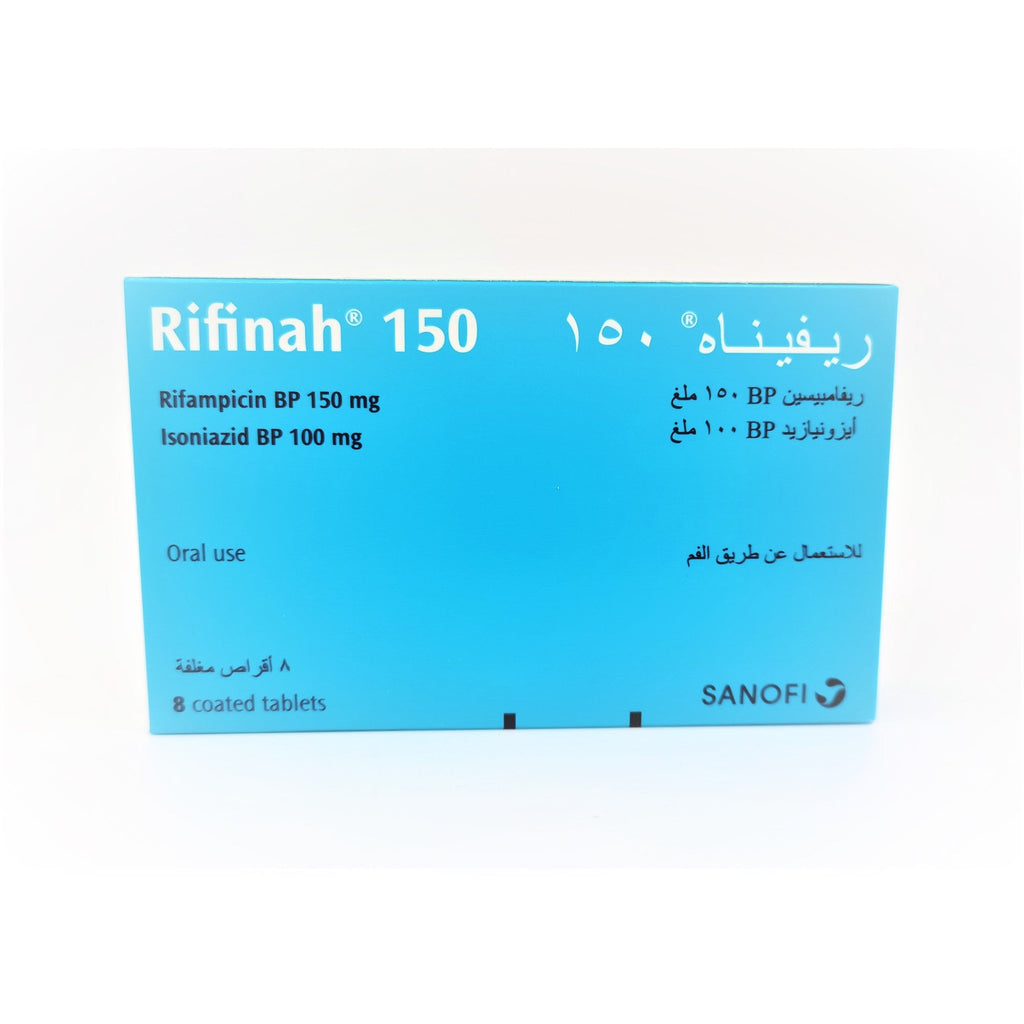 Rifinah infection treatment 150 mg 8 capsules