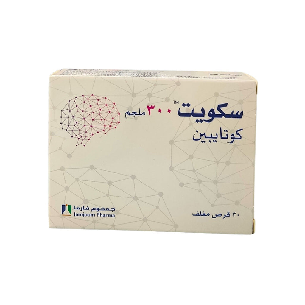 Squet Quotapine Mood Stabilizer 300mg 30 Tablets